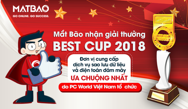 Mắt Bão nhận giải thưởng Best Cup 2018 do Tạp chí PC World tổ chức