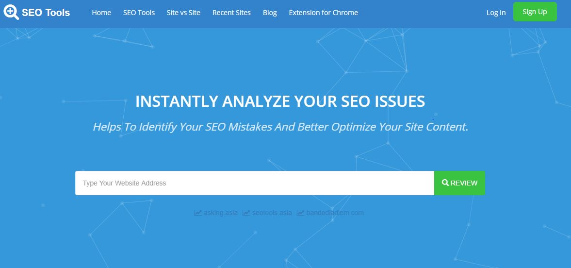  SEO Tools Asia tổng hợp khá nhiều tính năng hữu ích cho Onpage