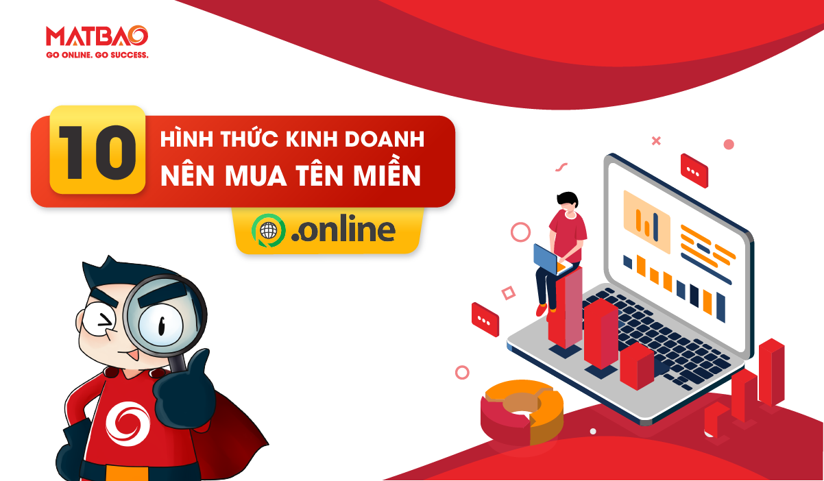 10 hình thức kinh doanh nên mua tên miền .ONLINE