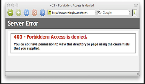 Lỗi 403 Forbidden/Access Denied