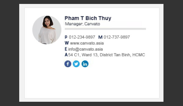 Mẫu chữ ký email 10