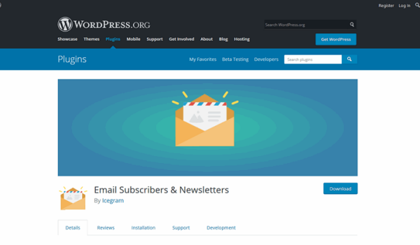  Email Subscribers & Newsletters là một Plugin Email Marketing khác mà bạn nên tham khảo