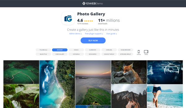  Photo Gallery By 10Web rất dễ sử dụng