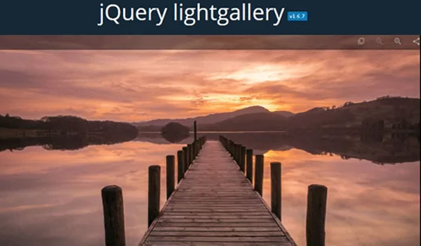  LightGallery là plugin miễn phí phổ biến hiện nay