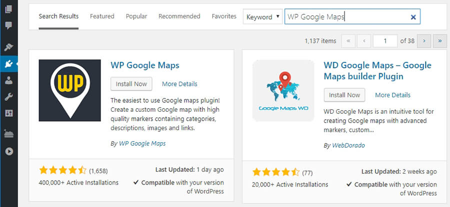 Plugin WP Google Maps trên WordPress