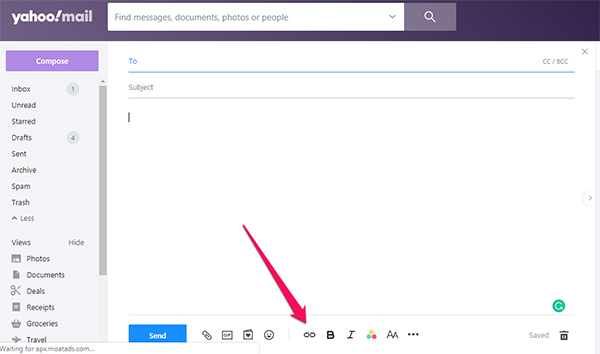 Cách gửi video bằng Yahoo Mail