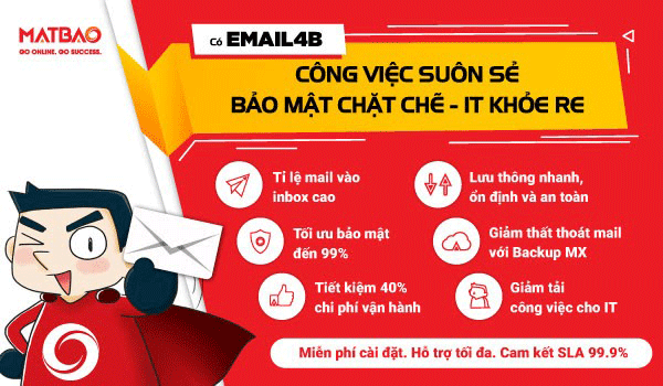  Email4B mang đến nhiều lợi ích cho doanh nghiệp - Cách tạo Email Tên miền riêng