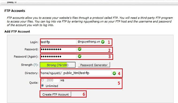 Hướng dẫn sử dụng Hosting Linux với Cpanel Control