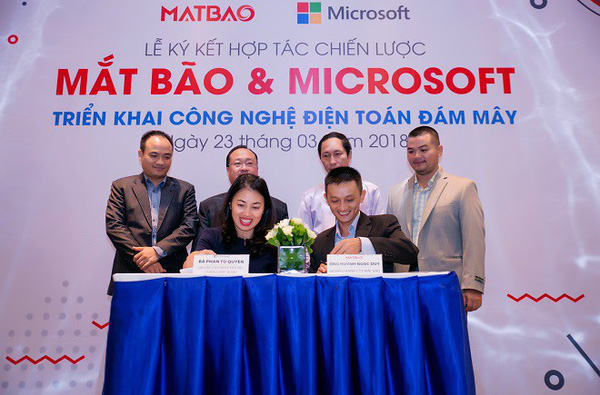 Mắt Bão kí kết cùng Microsoft