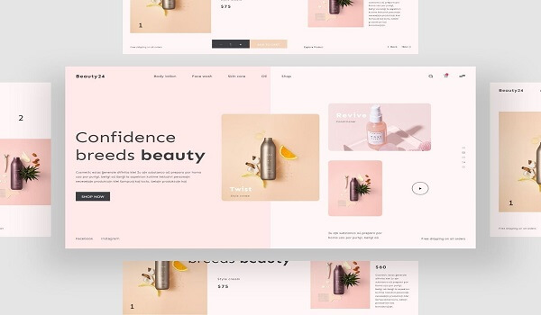 Thiết kế Website kinh doanh mỹ phẩm Online ấn tượng