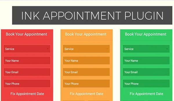 Top 11+ Plugin hỗ trợ tạo chức năng Booking ưu việt nhất cho WordPress. Ink Appointment có giao diện thân thiện, dễ sử dụng