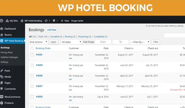 WP Hotel Booking là plugin đặt phòng khách sạn có nhiều tính năng tích hợp