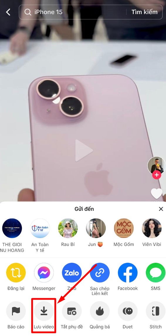 Tải video để bắt đầu reup video tiktok