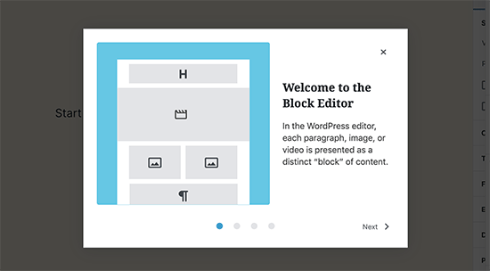 Lời chào và hướng dẫn sử dụng Gutenberg với các thay đổi trong phiên bản WordPress 5.4