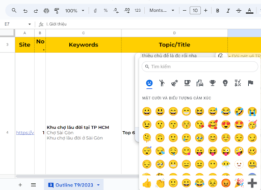 Google-sheet-ra-mat-bieu-tuong-cam-xuc-thu-vi