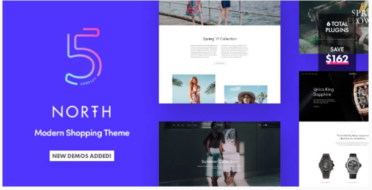 North là một trong các TOP Theme WordPress một trang đa năng nhất 2020