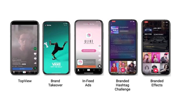 ví dụ về các dạng tiktok ads có quảng cáo