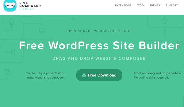  Live Composer là Top Plugin WordPress giúp tạo Page mã nguồn mở 100% cho các Website WordPress.