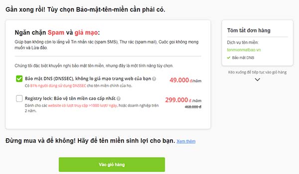 Lựa chọn tên miền và bảo mật